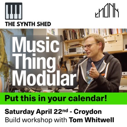 the poster for the music thing modular event