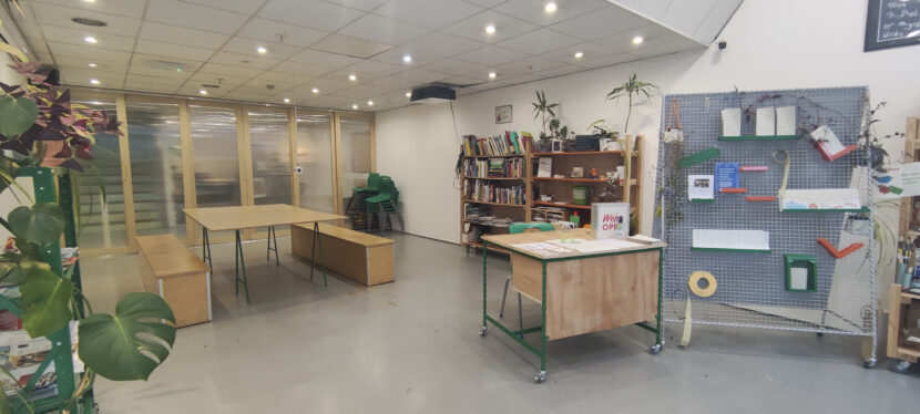 View of the Turf front workspace from the entrance to the gallery space